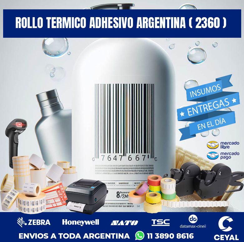 ROLLO TERMICO ADHESIVO ARGENTINA ( 2360 )