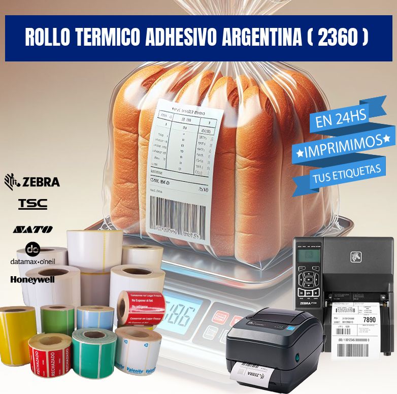 ROLLO TERMICO ADHESIVO ARGENTINA ( 2360 )