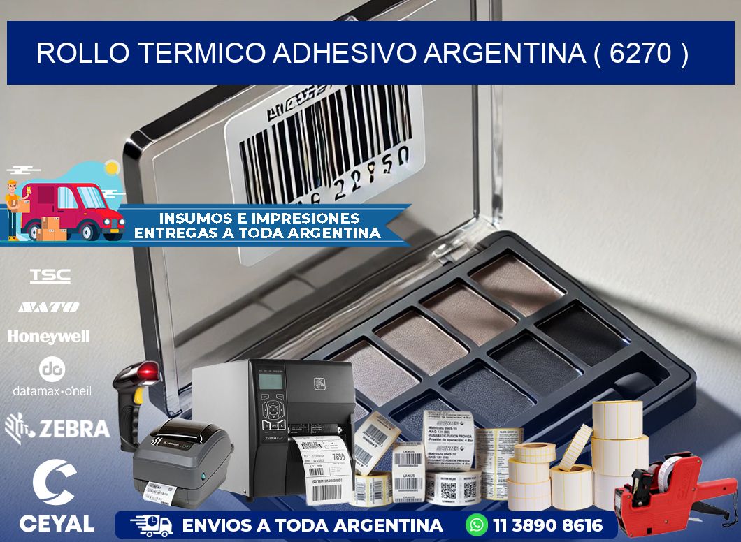 ROLLO TERMICO ADHESIVO ARGENTINA ( 6270 )