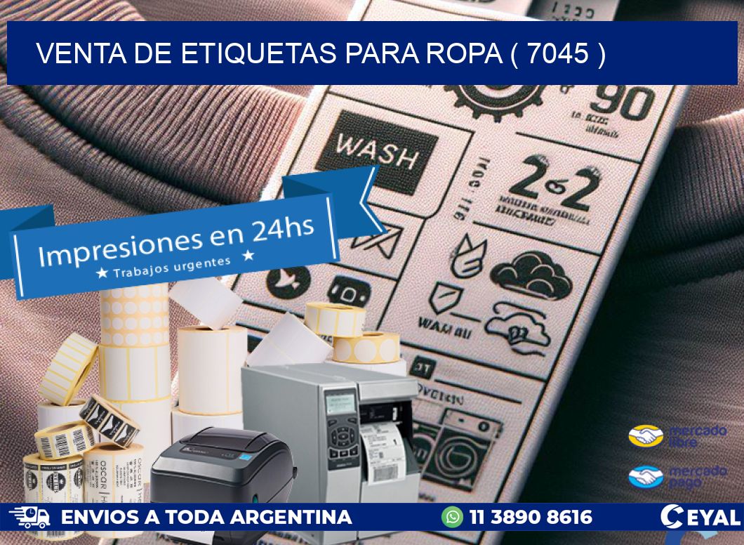 VENTA DE ETIQUETAS PARA ROPA ( 7045 )