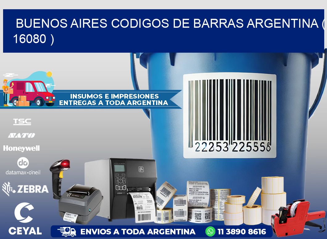 buenos aires codigos de barras argentina ( 16080 )