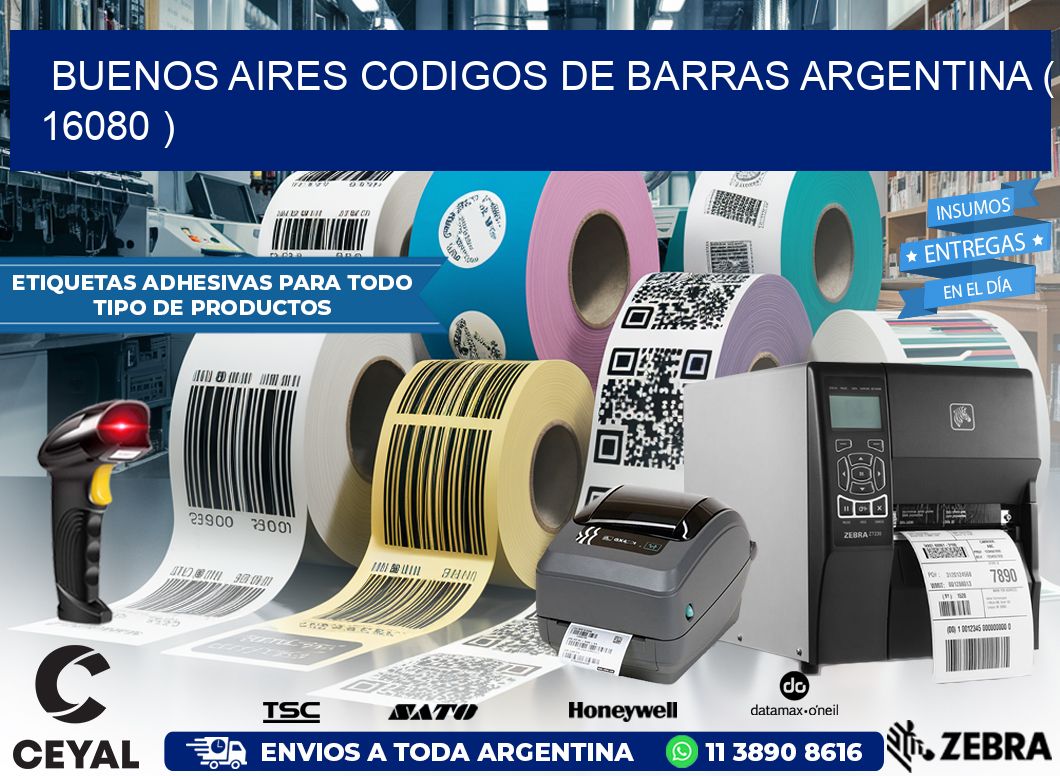 buenos aires codigos de barras argentina ( 16080 )