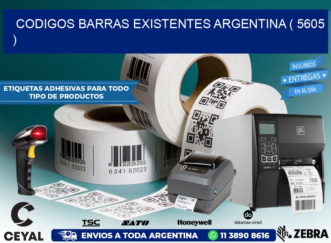 codigos barras existentes argentina ( 5605 )