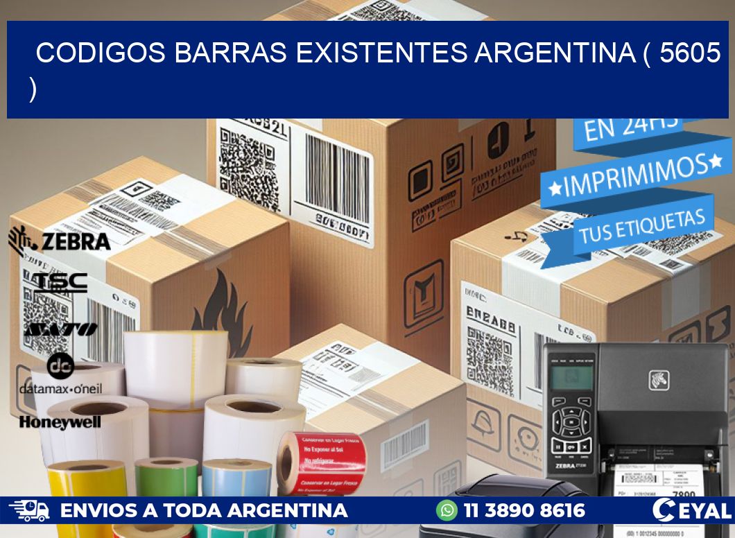 codigos barras existentes argentina ( 5605 )
