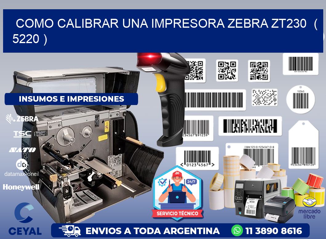como calibrar una impresora zebra zt230 ( 5220 )