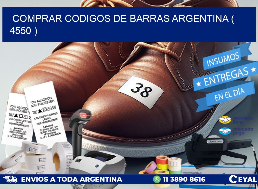 comprar codigos de barras argentina ( 4550 )