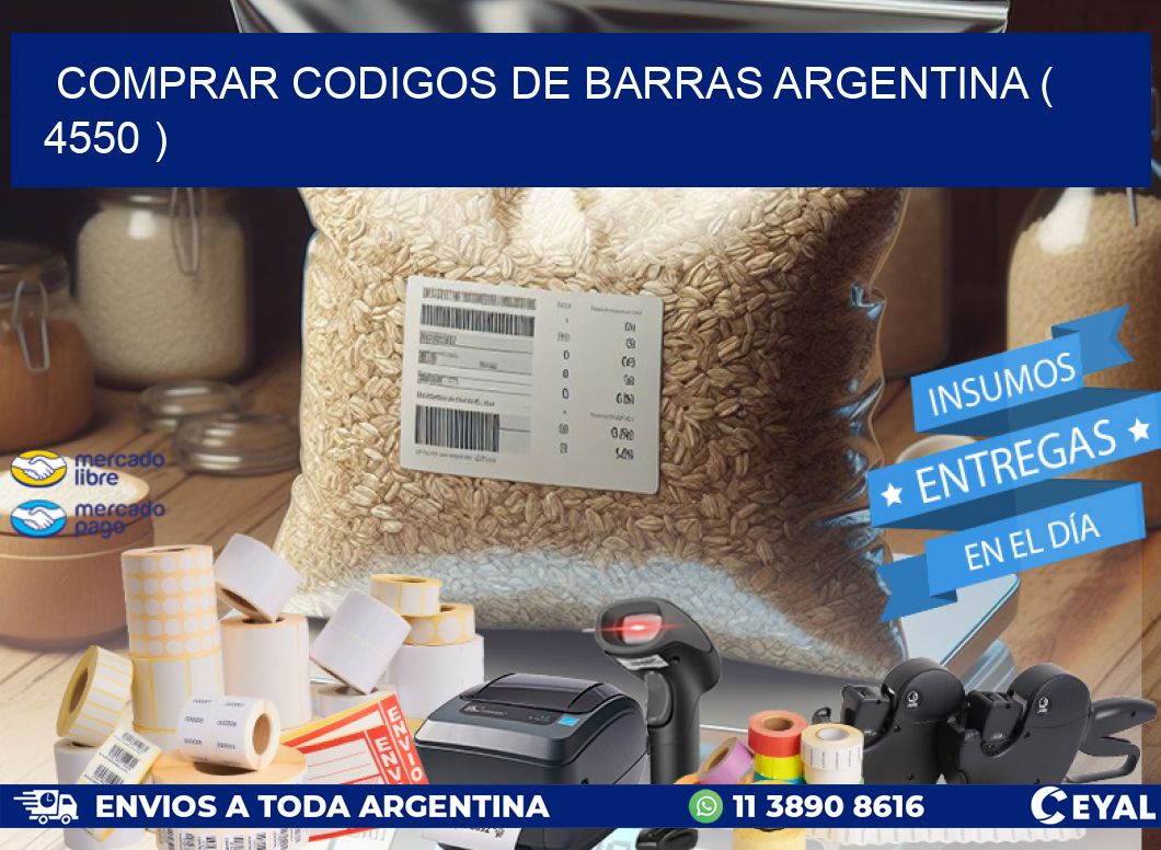comprar codigos de barras argentina ( 4550 )