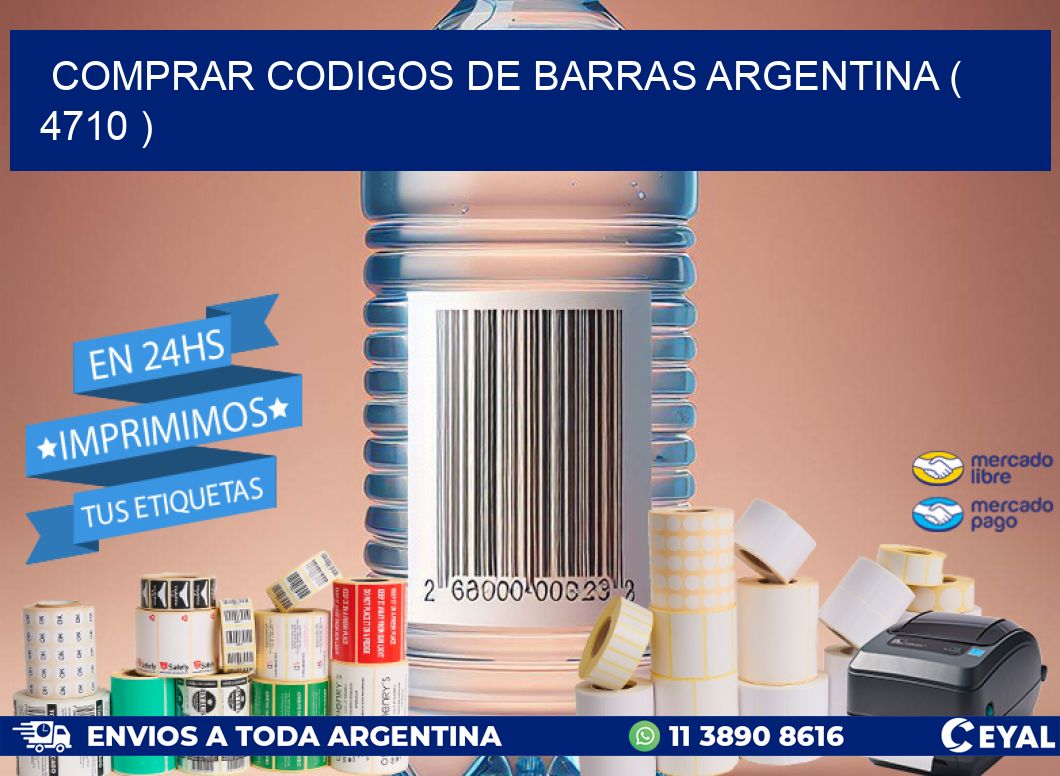 comprar codigos de barras argentina ( 4710 )
