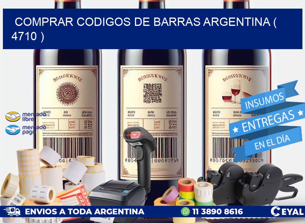 comprar codigos de barras argentina ( 4710 )