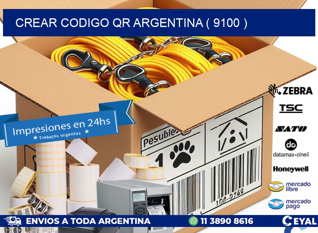crear codigo qr argentina ( 9100 )