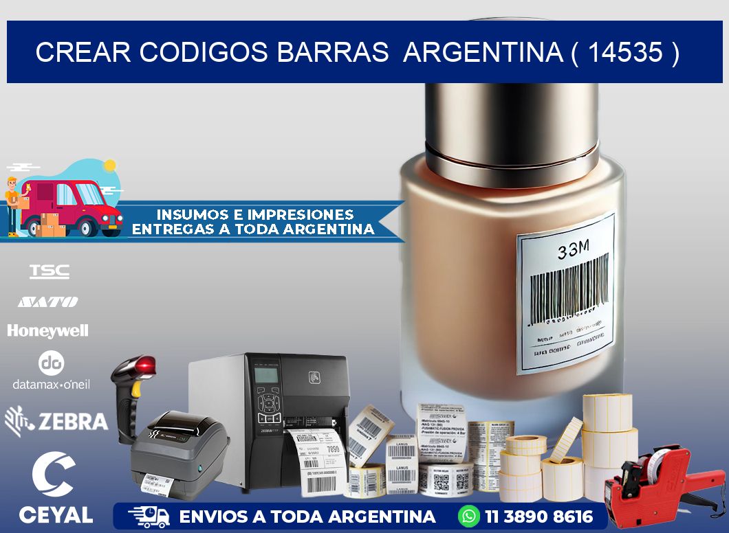 crear codigos barras  argentina ( 14535 )