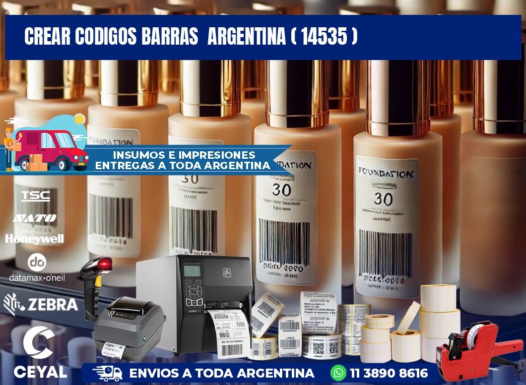 crear codigos barras  argentina ( 14535 )