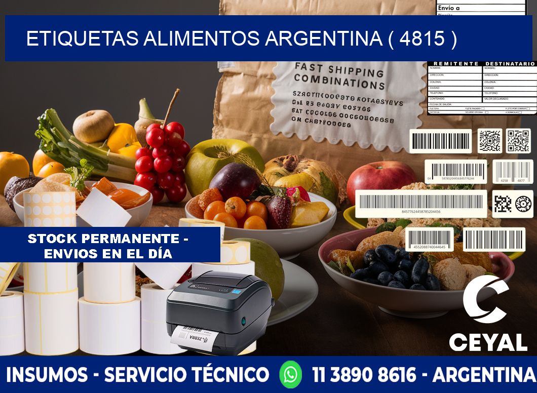 etiquetas alimentos argentina ( 4815 )