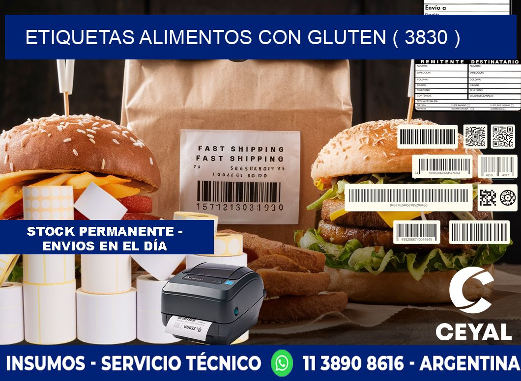 etiquetas alimentos con gluten ( 3830 )