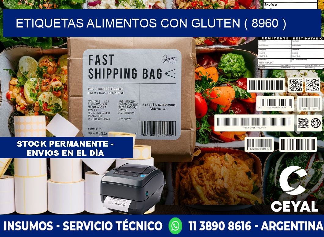etiquetas alimentos con gluten ( 8960 )