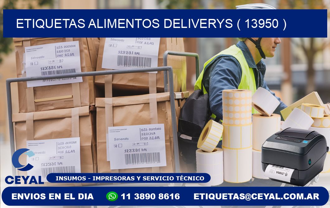 etiquetas alimentos deliverys ( 13950 )