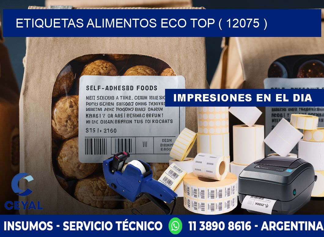etiquetas alimentos eco top ( 12075 )
