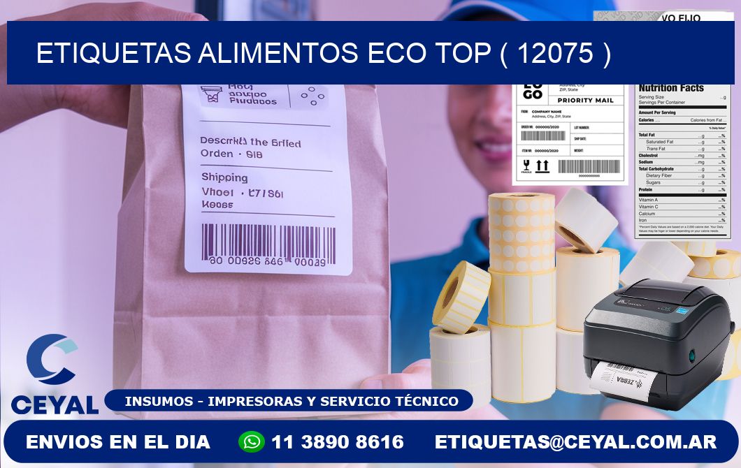 etiquetas alimentos eco top ( 12075 )