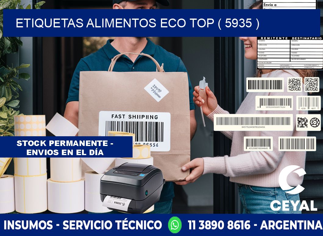 etiquetas alimentos eco top ( 5935 )