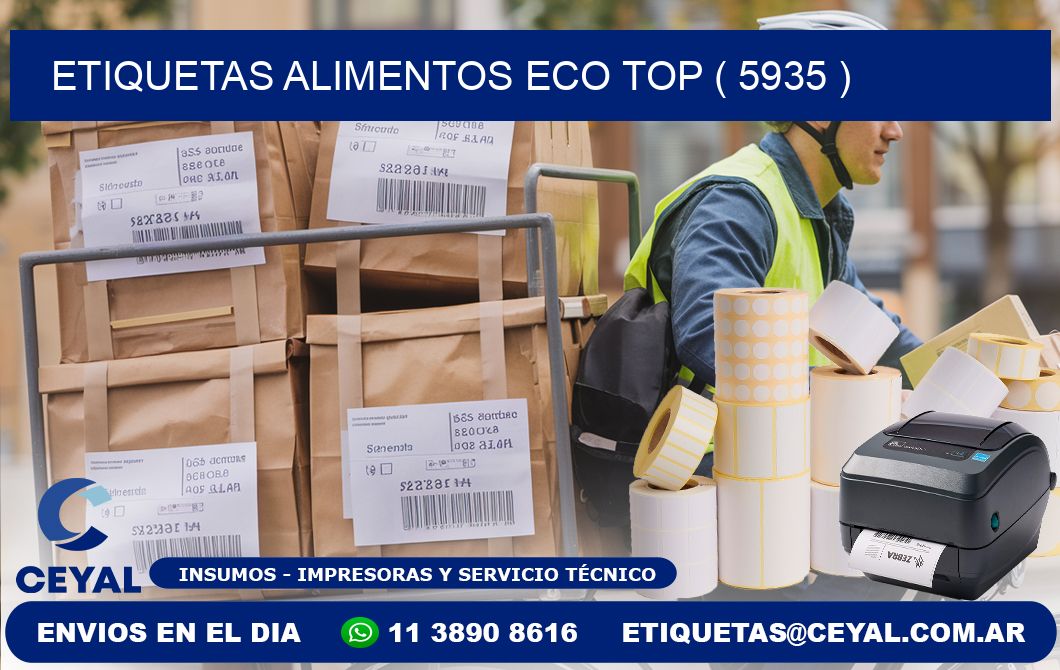 etiquetas alimentos eco top ( 5935 )