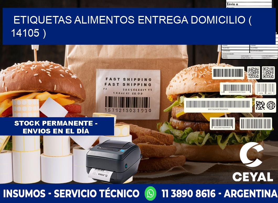 etiquetas alimentos entrega domicilio ( 14105 )