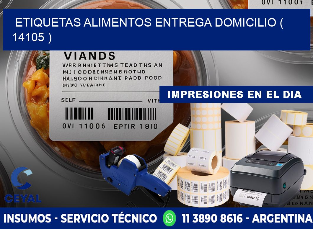 etiquetas alimentos entrega domicilio ( 14105 )