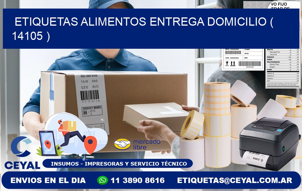 etiquetas alimentos entrega domicilio ( 14105 )
