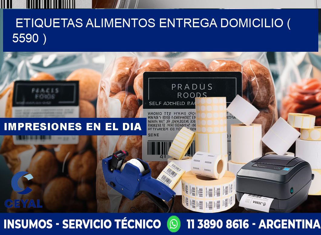 etiquetas alimentos entrega domicilio ( 5590 )