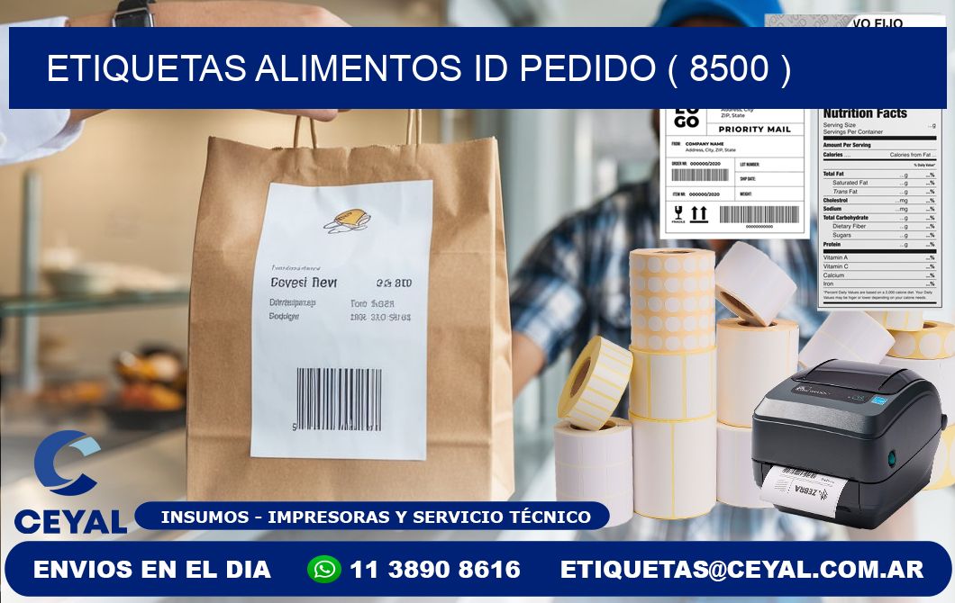 etiquetas alimentos id pedido ( 8500 )