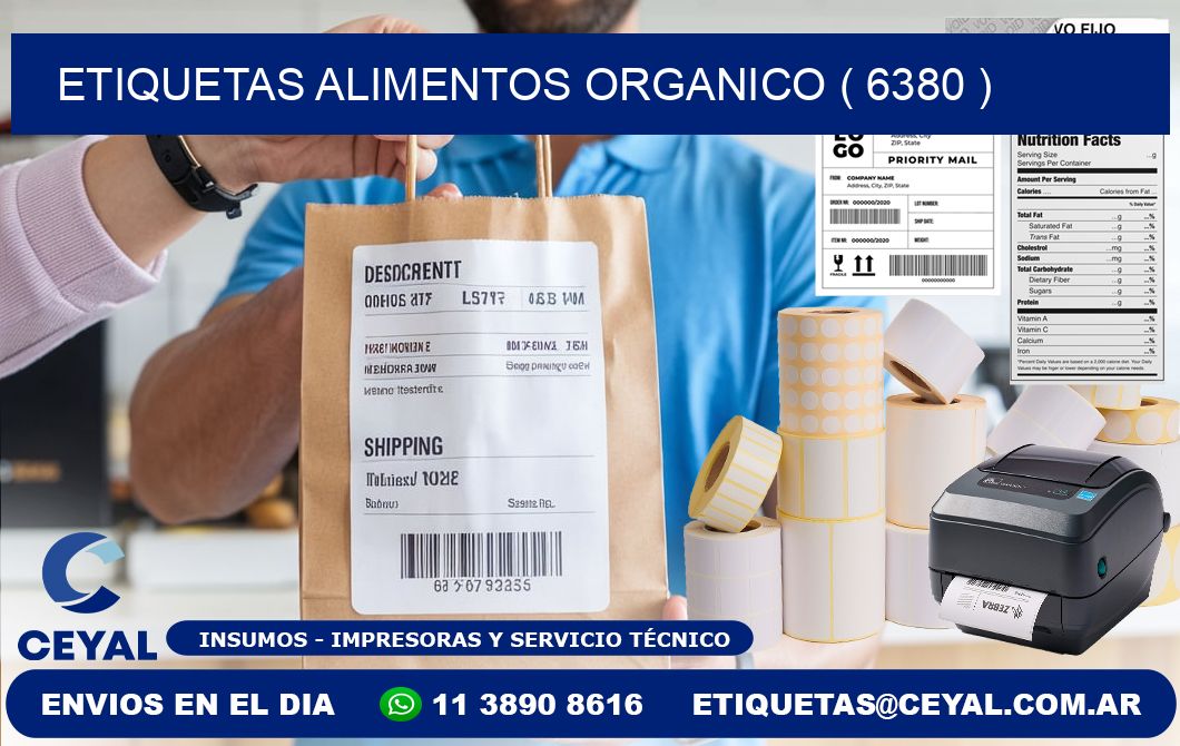 etiquetas alimentos organico ( 6380 )