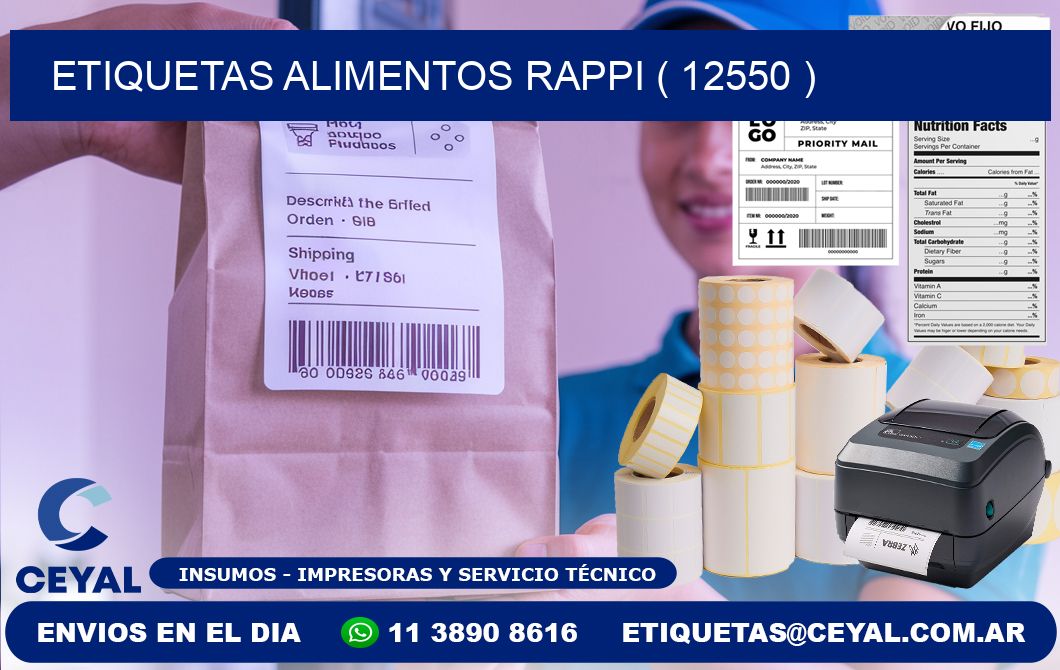 etiquetas alimentos rappi ( 12550 )