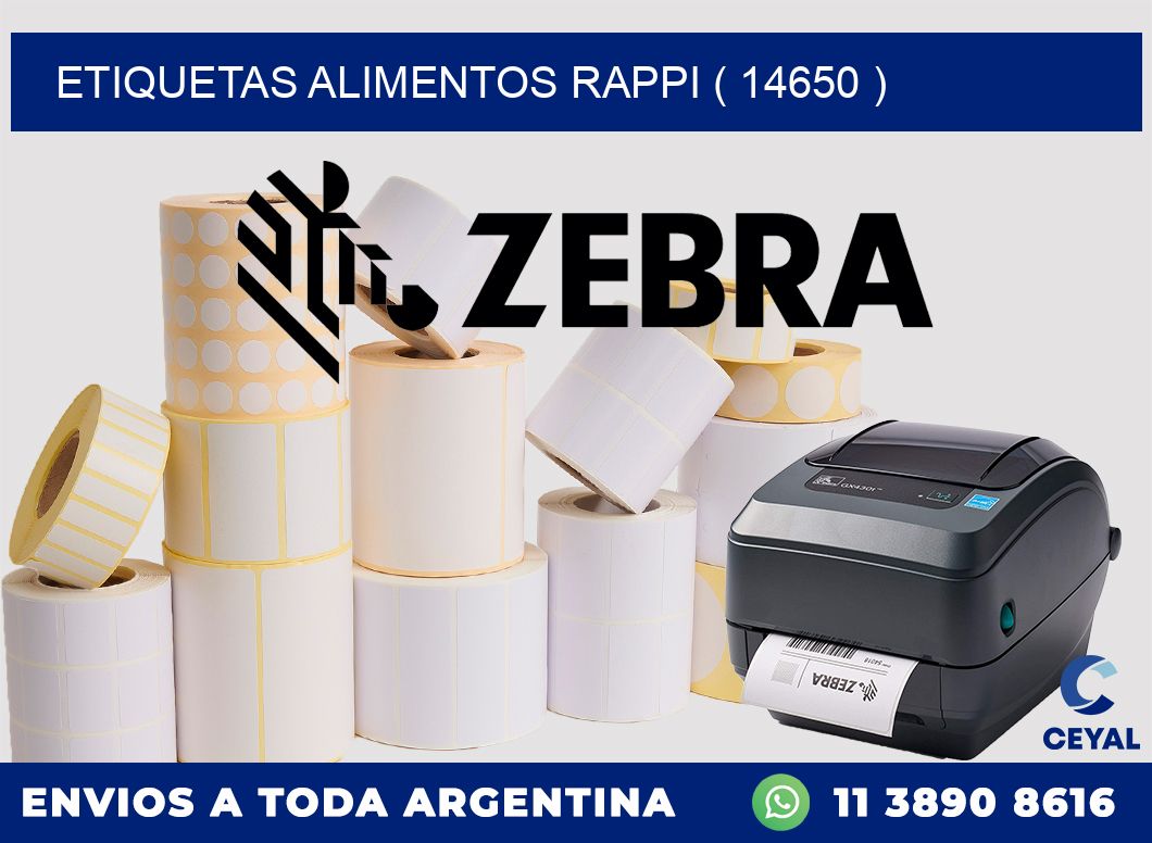 etiquetas alimentos rappi ( 14650 )