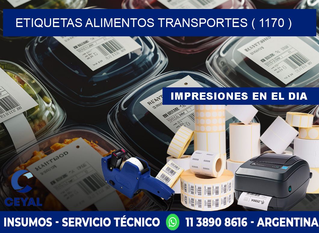 etiquetas alimentos transportes ( 1170 )