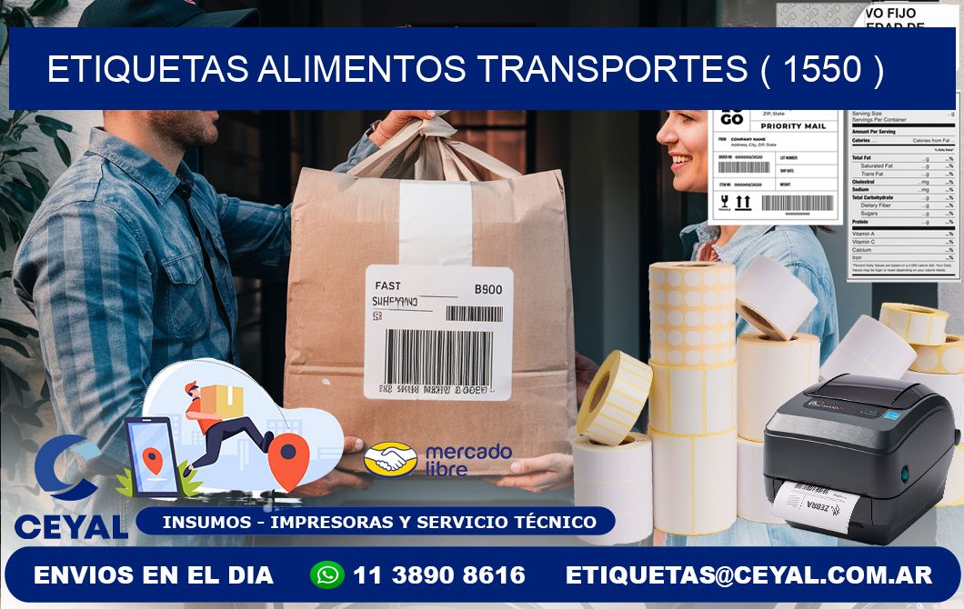 etiquetas alimentos transportes ( 1550 )