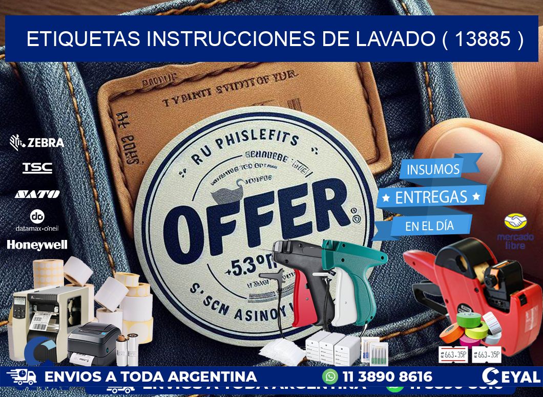 etiquetas instrucciones de lavado ( 13885 )