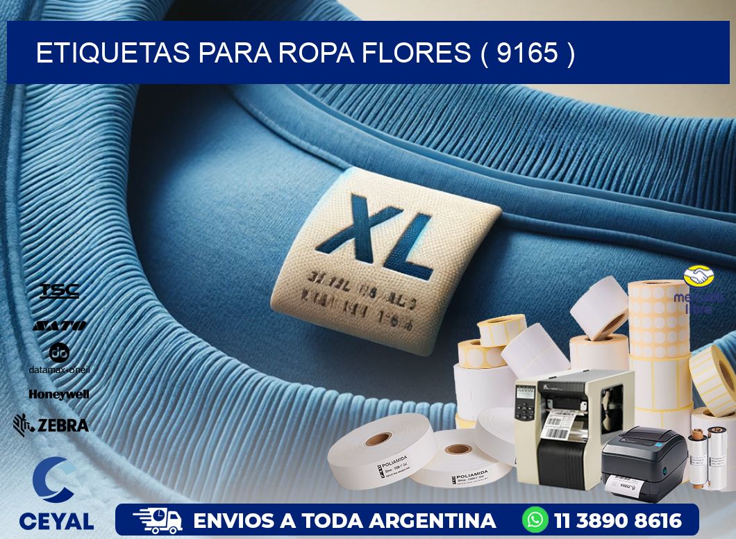 etiquetas para ropa flores ( 9165 )