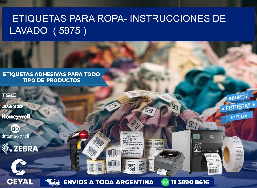 etiquetas para ropa- instrucciones de lavado  ( 5975 )