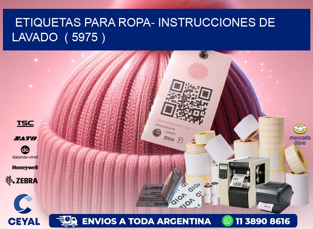 etiquetas para ropa- instrucciones de lavado  ( 5975 )