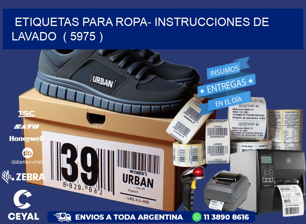 etiquetas para ropa- instrucciones de lavado  ( 5975 )