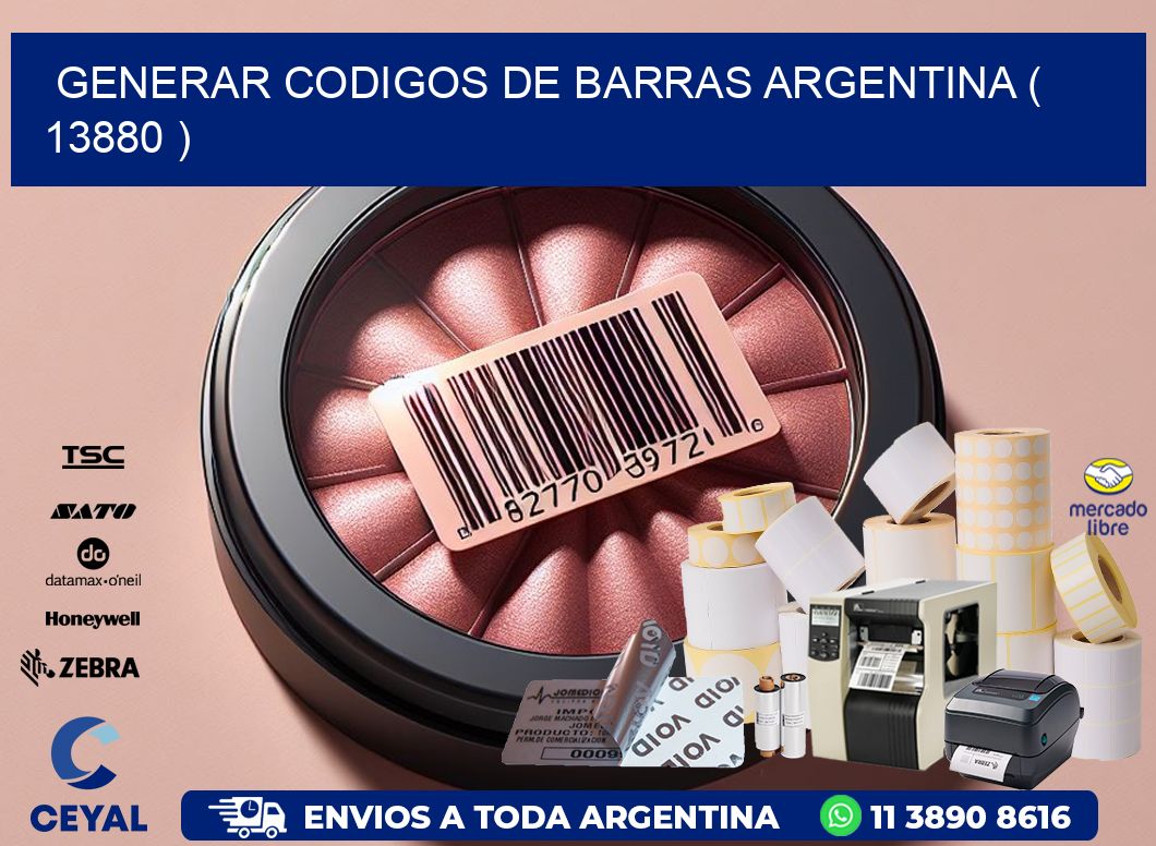 generar codigos de barras argentina ( 13880 )