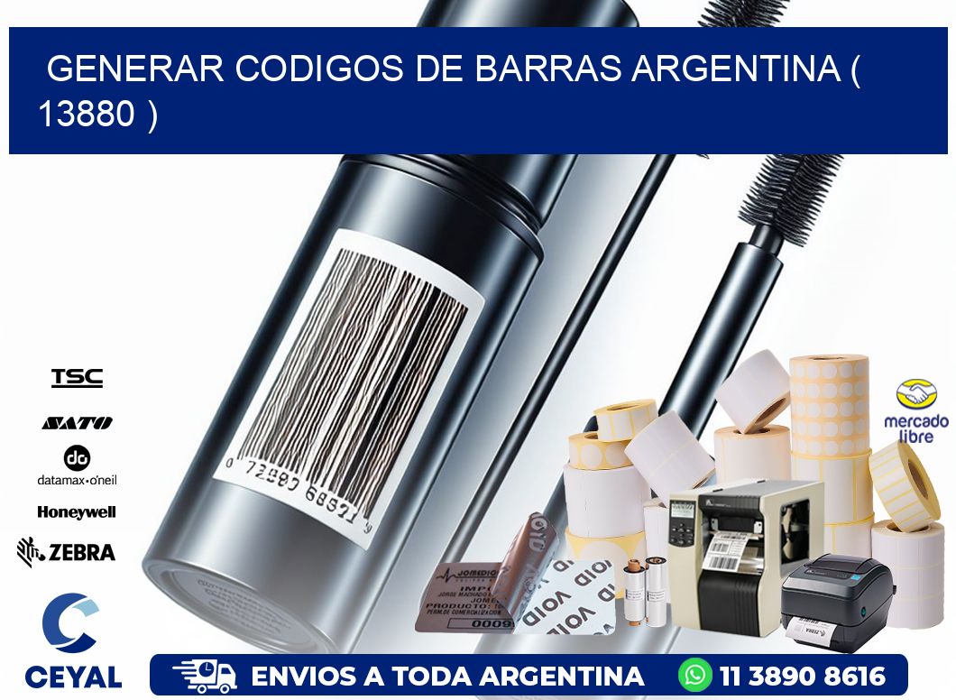 generar codigos de barras argentina ( 13880 )