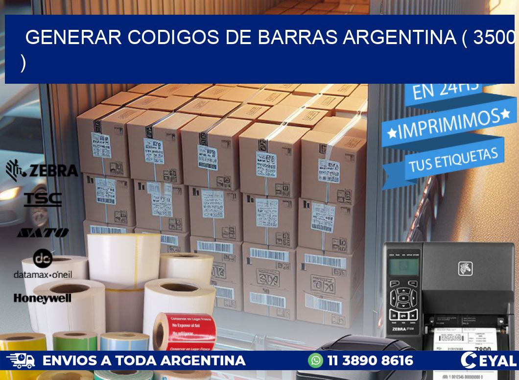 generar codigos de barras argentina ( 3500 )
