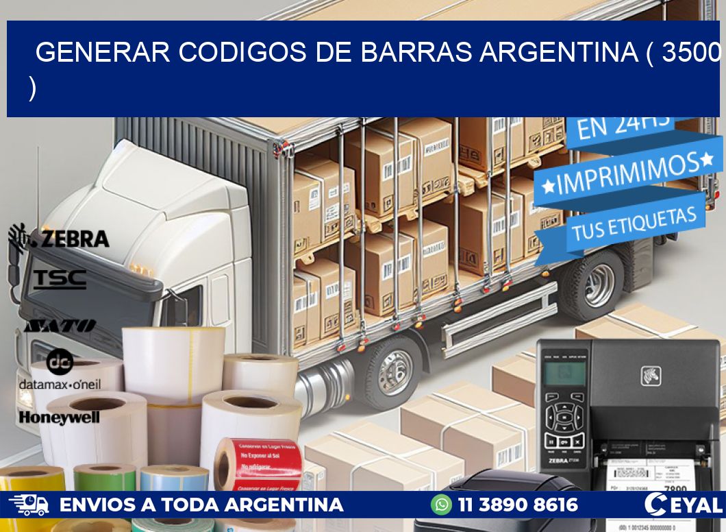 generar codigos de barras argentina ( 3500 )
