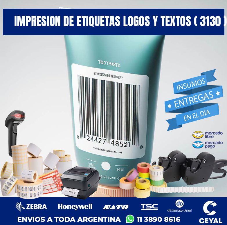 impresion de etiquetas logos y textos ( 3130 )