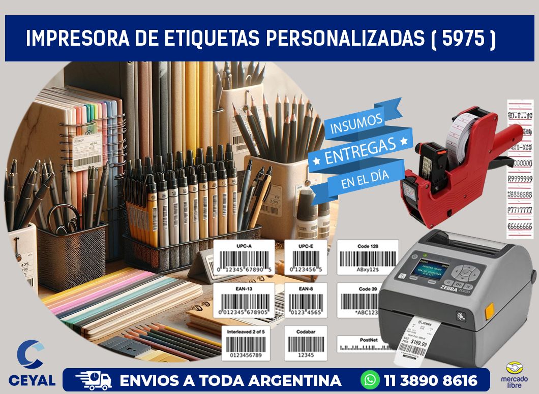 impresora de etiquetas personalizadas ( 5975 )