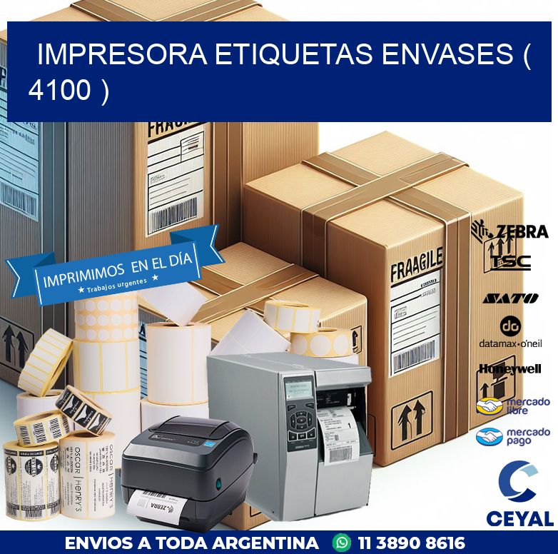 impresora etiquetas envases ( 4100 )