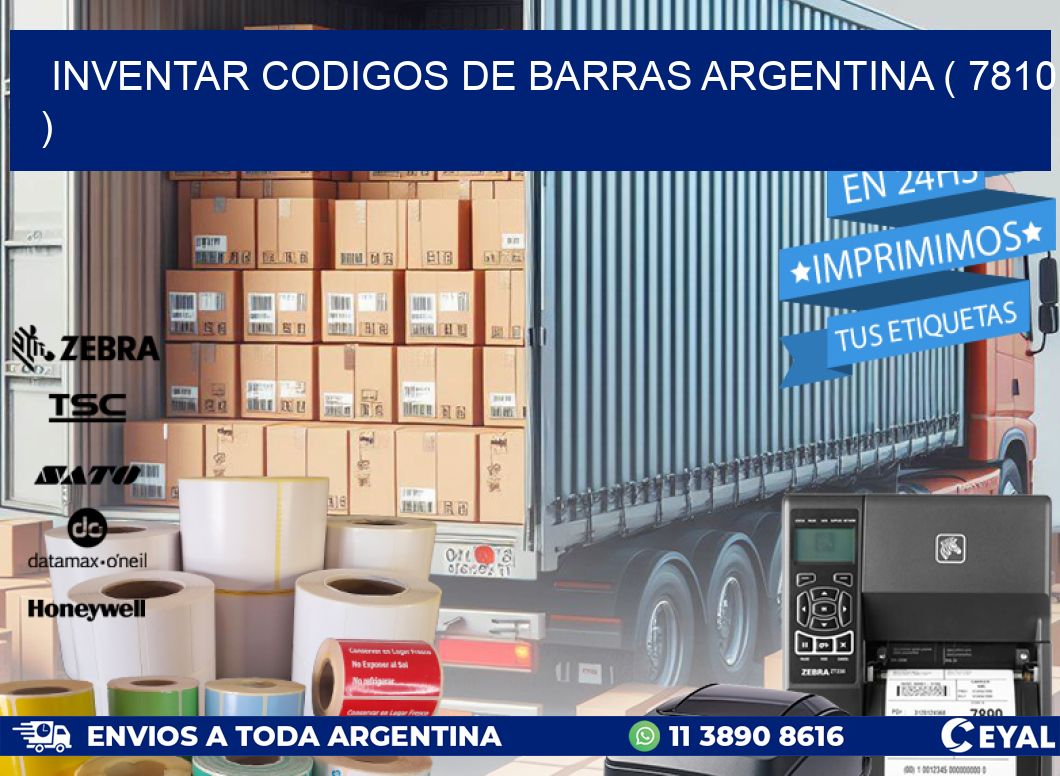 inventar codigos de barras argentina ( 7810 )