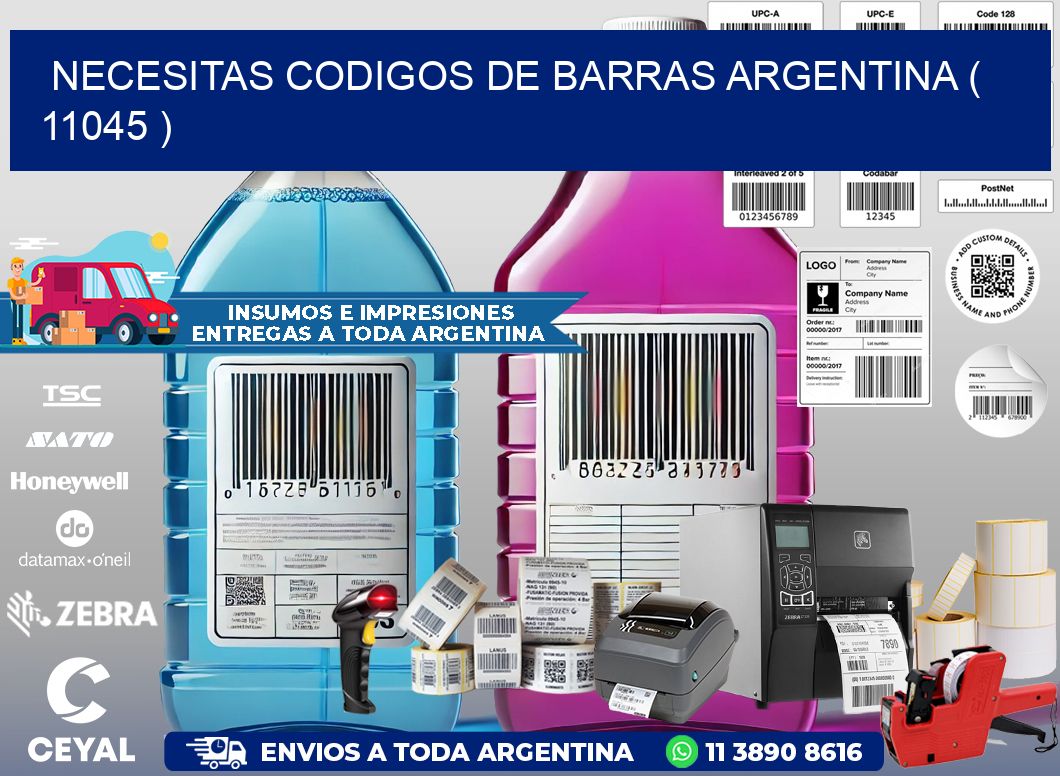 necesitas codigos de barras argentina ( 11045 )