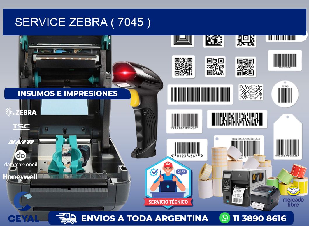 service zebra ( 7045 )