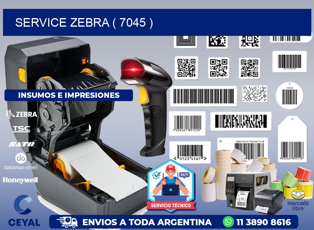 service zebra ( 7045 )